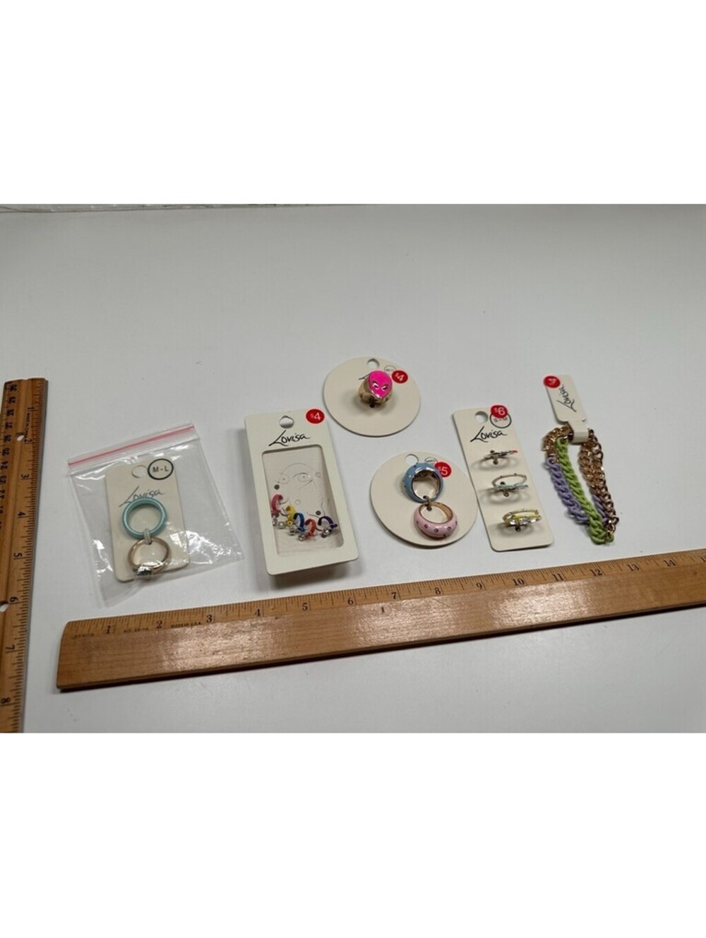Lovisa Costume Jewelry Ring Earrings Enamel Bracelets Alien